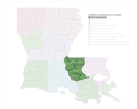 LA Regional Map Baton Rouge Region