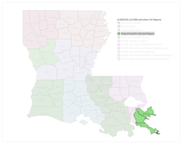 LA Regional Map Plaquemines StBernard Region